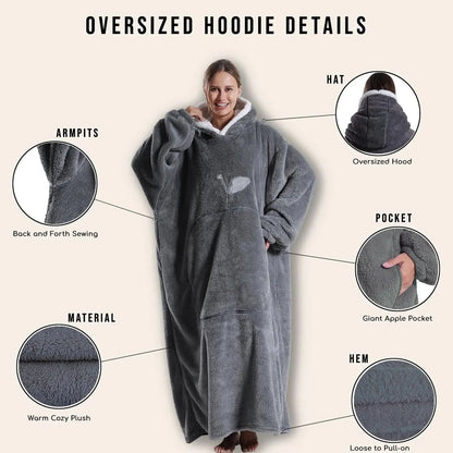 HOODSNUG – Hooded Wearable Blanket for Cozy Comfort