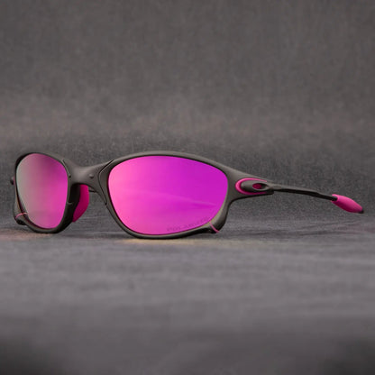 Polarized Sport Sunglasses with Red Mirror Lenses - Lightweight Aluminum Frame for Driving, Cycling & Outdoor Activities