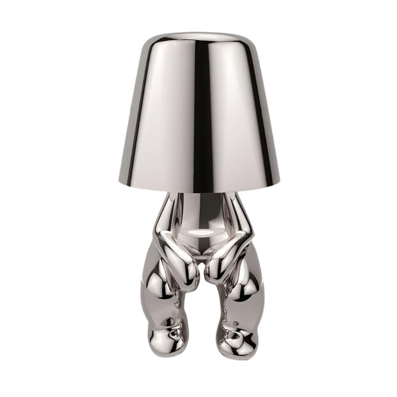 Lámpara de escritorio LED inalámbrica con regulador táctil: luz recargable para mesita de noche en dormitorios, 23 cm de alto, iluminación decorativa portátil de luz cálida con USB-C