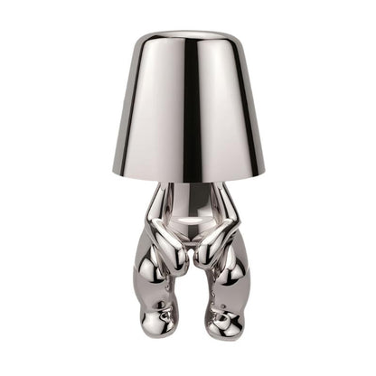 Lámpara de escritorio LED inalámbrica con regulador táctil: luz recargable para mesita de noche en dormitorios, 23 cm de alto, iluminación decorativa portátil de luz cálida con USB-C