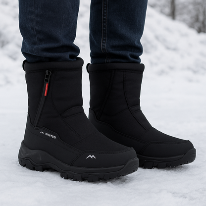 Insulated Waterproof Snow Boots for Women – Slip-Resistant Winter Footwear with Plush Lining for Cold Weather