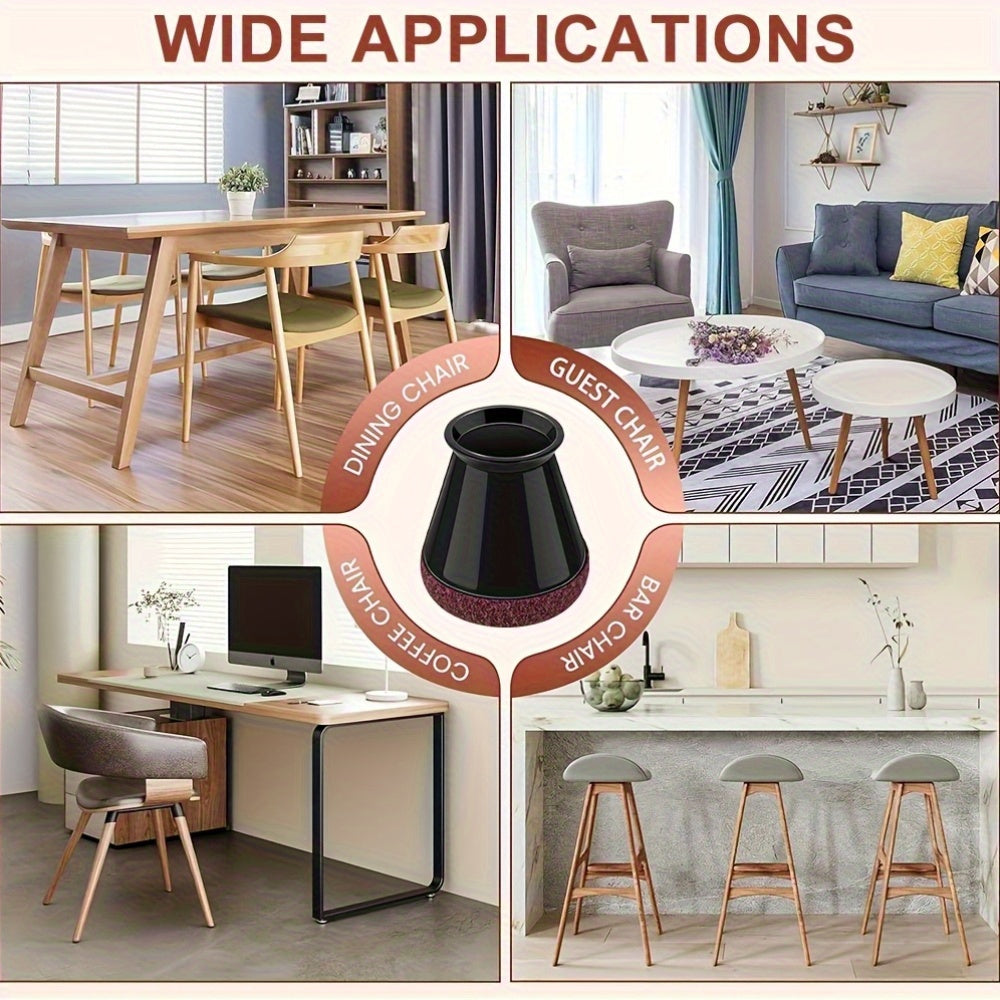 Protectores de silicona para patas de silla con diseño antiarañazos | Fundas duraderas para reducción de ruido y protección del suelo