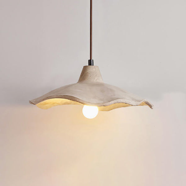 Industrial Concrete Hanging Light 10 in Yellow Ceiling Pendant Hardwired E26 Socket Adjustable Cord Kitchen Dining Room Bedroom Entryway Rus