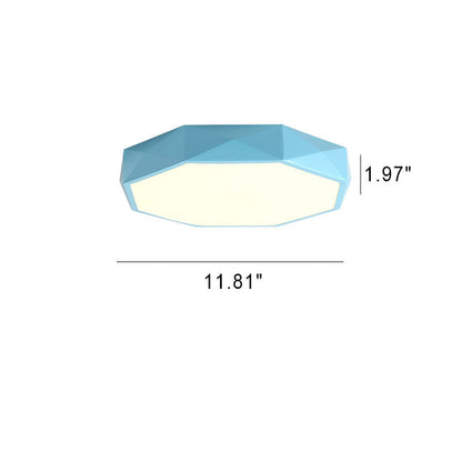 Abstract Scandinavian LED Ceiling Light Flush Mount Minimalist Round Indoor Fixture for Bedroom Living Room Hallway Modern Nordic Style