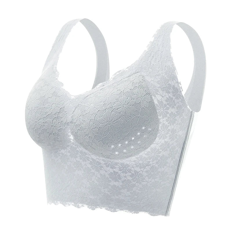 Wireless Pull-On Lift Bra with Wide Straps for Everyday Comfort & Back Support