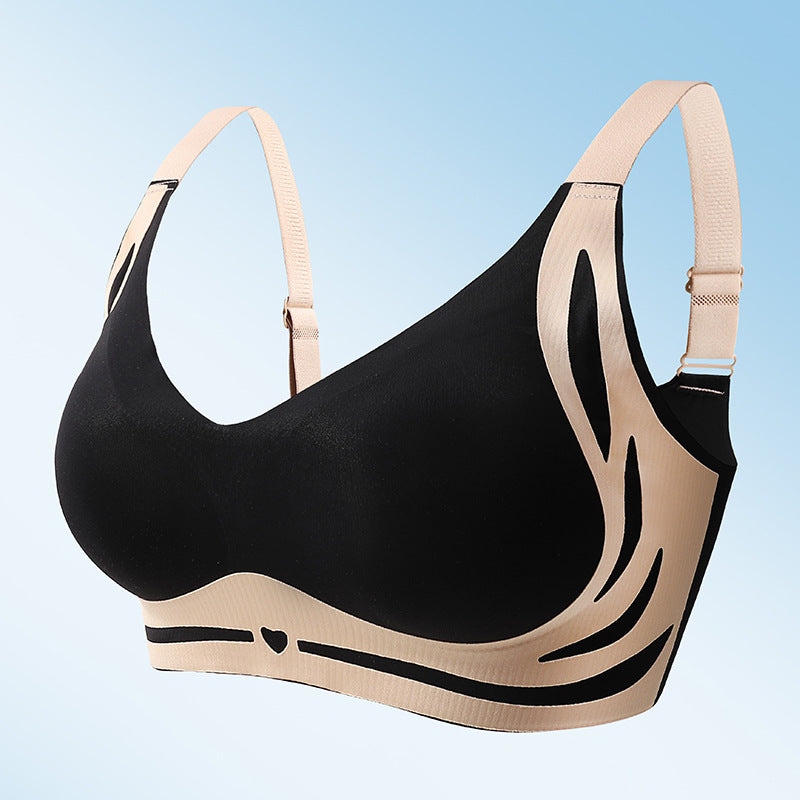 Wireless Push-Up Bra with Posture Support & Cushioned Straps for Women | Seamless Comfort Everyday Bra | Wide Coverage Back Smoothing