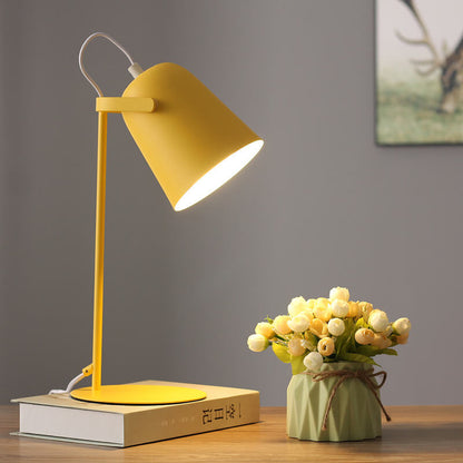 Bucket Table Lamp with E27 Socket in Pastel Scandinavian Colors for Bedroom, Living Room & Office
