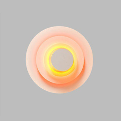 Colorful Round Metal Wall Sconce for Living Room, Bedroom & Dining Room – Modern Indoor Lighting Fixture