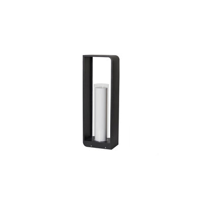 Outdoor Column Path Light – LED Weatherproof Garden Lamp with Rectangular Frame for Patio, Walkway & Landscaping