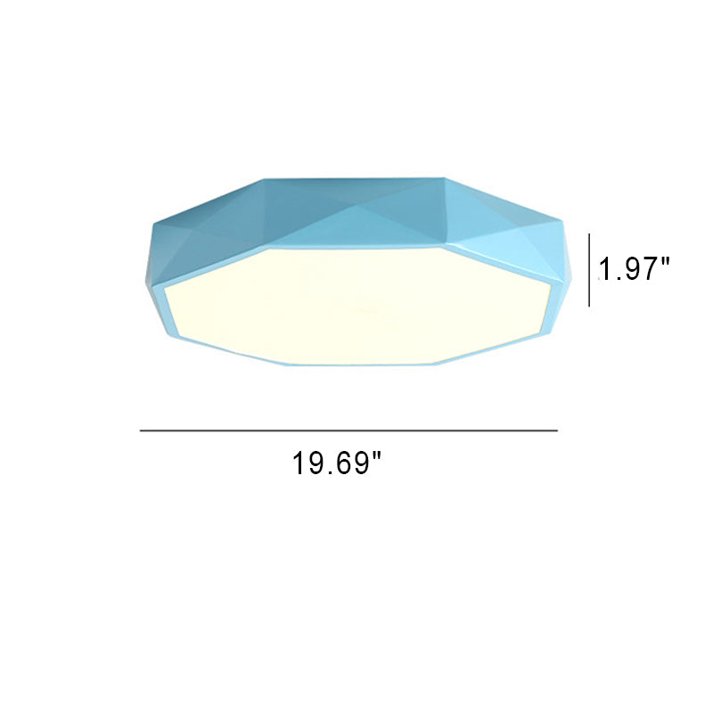 Abstract Scandinavian LED Ceiling Light Flush Mount Minimalist Round Indoor Fixture for Bedroom Living Room Hallway Modern Nordic Style