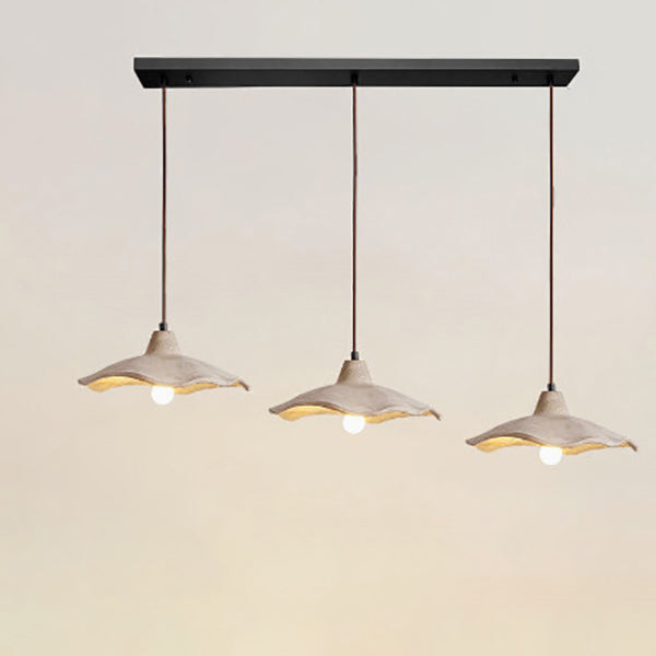 Industrial Concrete Hanging Light 10 in Yellow Ceiling Pendant Hardwired E26 Socket Adjustable Cord Kitchen Dining Room Bedroom Entryway Rus