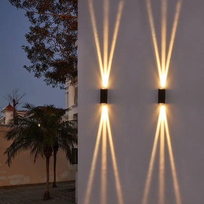 Weatherproof Rectangular Aluminum LED Wall Sconce for Outdoor Spaces