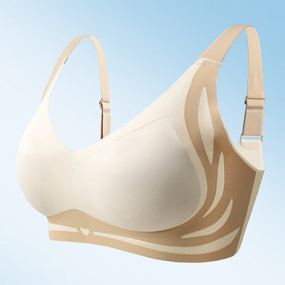 Wireless Push-Up Bra with Posture Support & Cushioned Straps for Women | Seamless Comfort Everyday Bra | Wide Coverage Back Smoothing