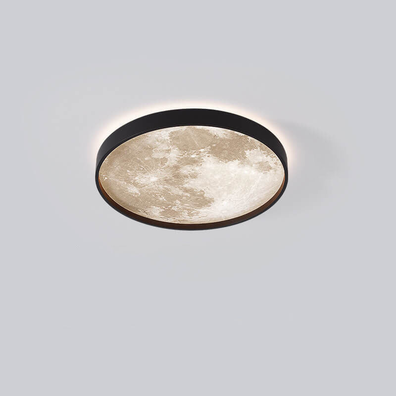 Recessed LED Overhead Fixture 10-22 Inch Diameter 18-48W Three-Color Temperature Control Iron Acrylic Contemporary Low-Profile Hardwired Ins