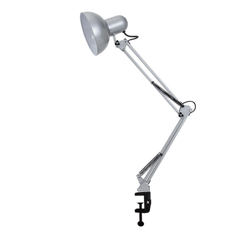 Sleek Metal Desk Lamp with E26 Socket for Bedroom, Office & Study – Adjustable Reading Light for Modern Interiors