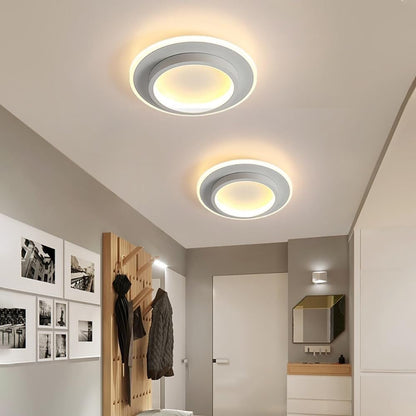 Round Flush Mount LED Light 2 in Low Profile for Bedroom Hallway Living Room Kitchen Entry Modern Ultra Slim Disk Design 10W 20W Integrated