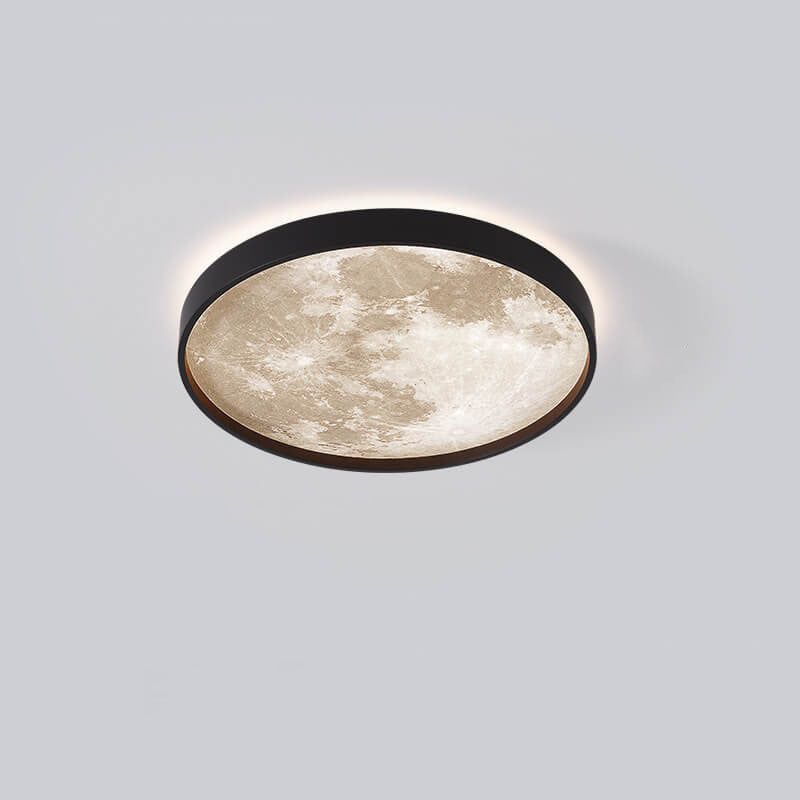 Recessed LED Overhead Fixture 10-22 Inch Diameter 18-48W Three-Color Temperature Control Iron Acrylic Contemporary Low-Profile Hardwired Ins