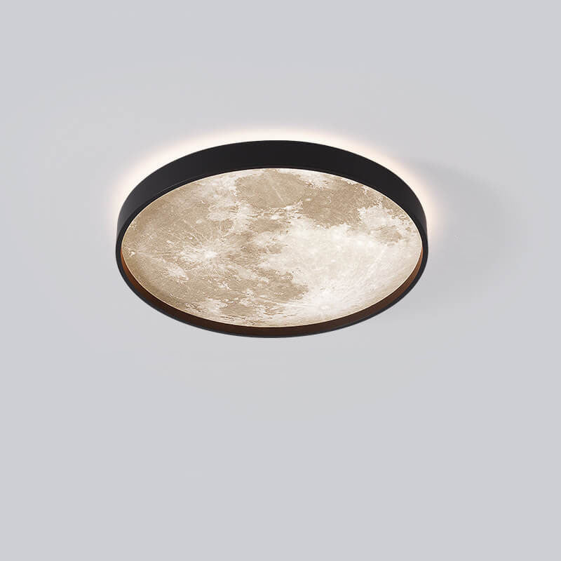 Recessed LED Overhead Fixture 10-22 Inch Diameter 18-48W Three-Color Temperature Control Iron Acrylic Contemporary Low-Profile Hardwired Ins