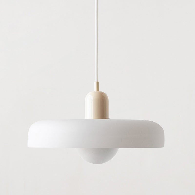 Art Glass Dome Pendant Light Fixture with Adjustable Cord for Kitchen Island Dining Room Bedroom | Modern Round Ceiling Hanging Lamp