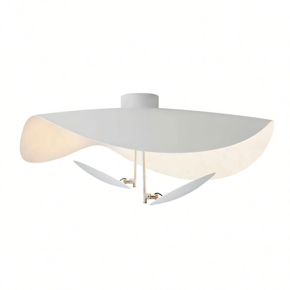 Modern LED Overhead Fixture 17W Metal Hanging Light Black White Gold for Kitchen Dining Room Bedroom Ceiling Mounted