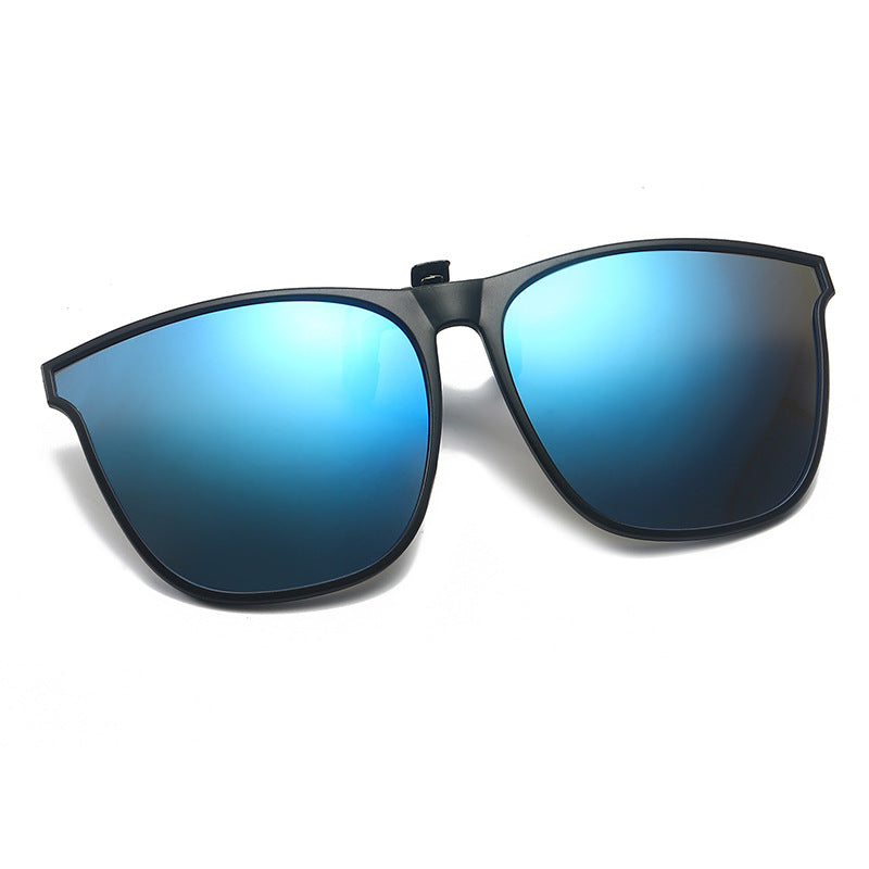 Polarized Clip-On Sunglasses for Prescription Glasses – Flip-Up Magnetic Lens Attachment UV400 Protection for Driving Outdoor Activities Eye