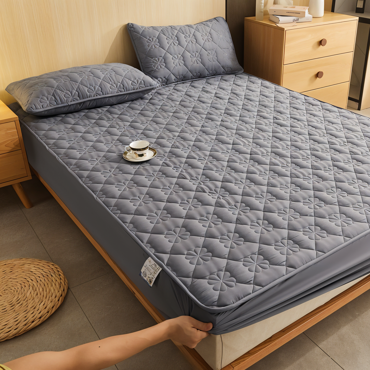 Ortekor SOFTLURE | Moisture-Wicking Cotton-Polyester Bedding Set for All-Season Comfort
