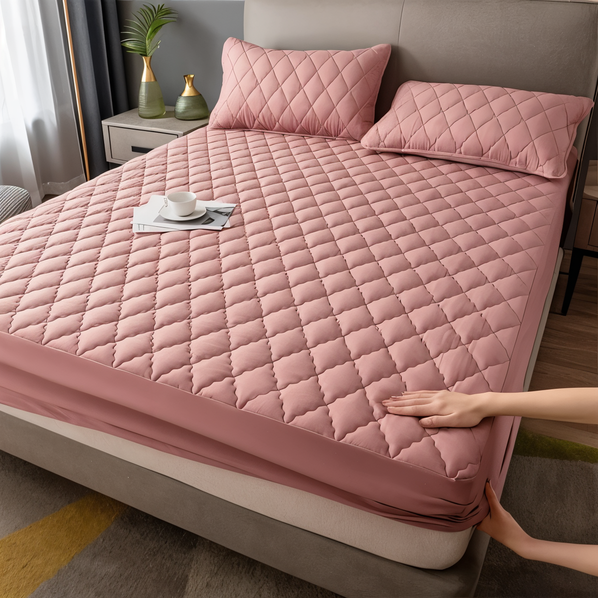 Ortekor SOFTLURE | Moisture-Wicking Cotton-Polyester Bedding Set for All-Season Comfort