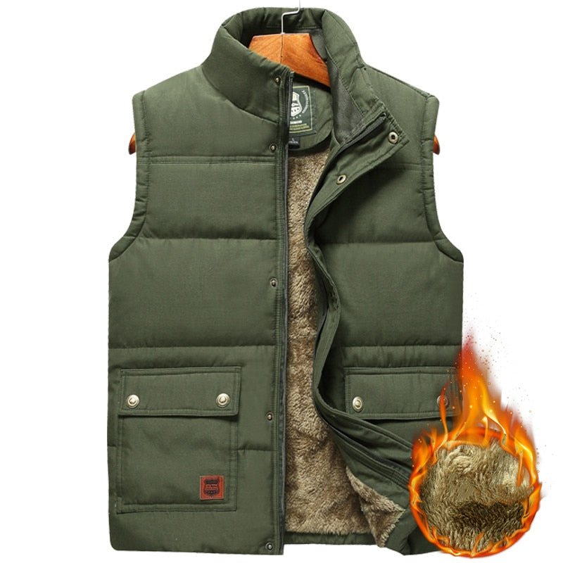 Men's Quilted Puffer Vest – Insulated Sleeveless Jacket with Water-Resistant Shell for Cold Weather, Casual Wear & Outdoor Activities