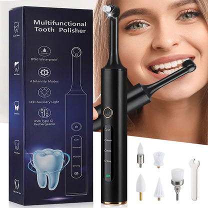 SmilePro | Pulidor dental inalámbrico 5 en 1 con velocidad ajustable | Cuidado dental portátil para iluminar tu sonrisa