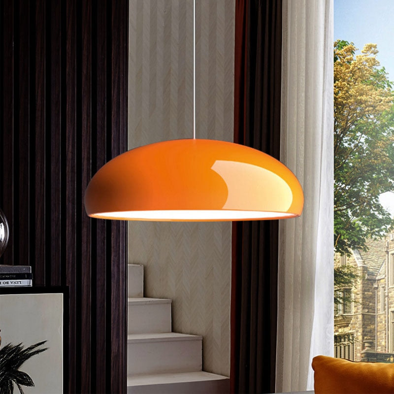Lámpara de techo LED de metal con altura ajustable para comedor e isla de cocina | Iluminación cenital escultórica moderna para mesa y barra | Ind