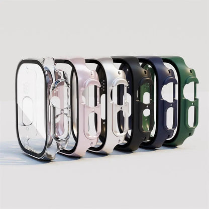 Protective Shell with Tempered Glass Screen Guard for 49mm Apple Watch Ultra Series – Full-Body Snap-On Design