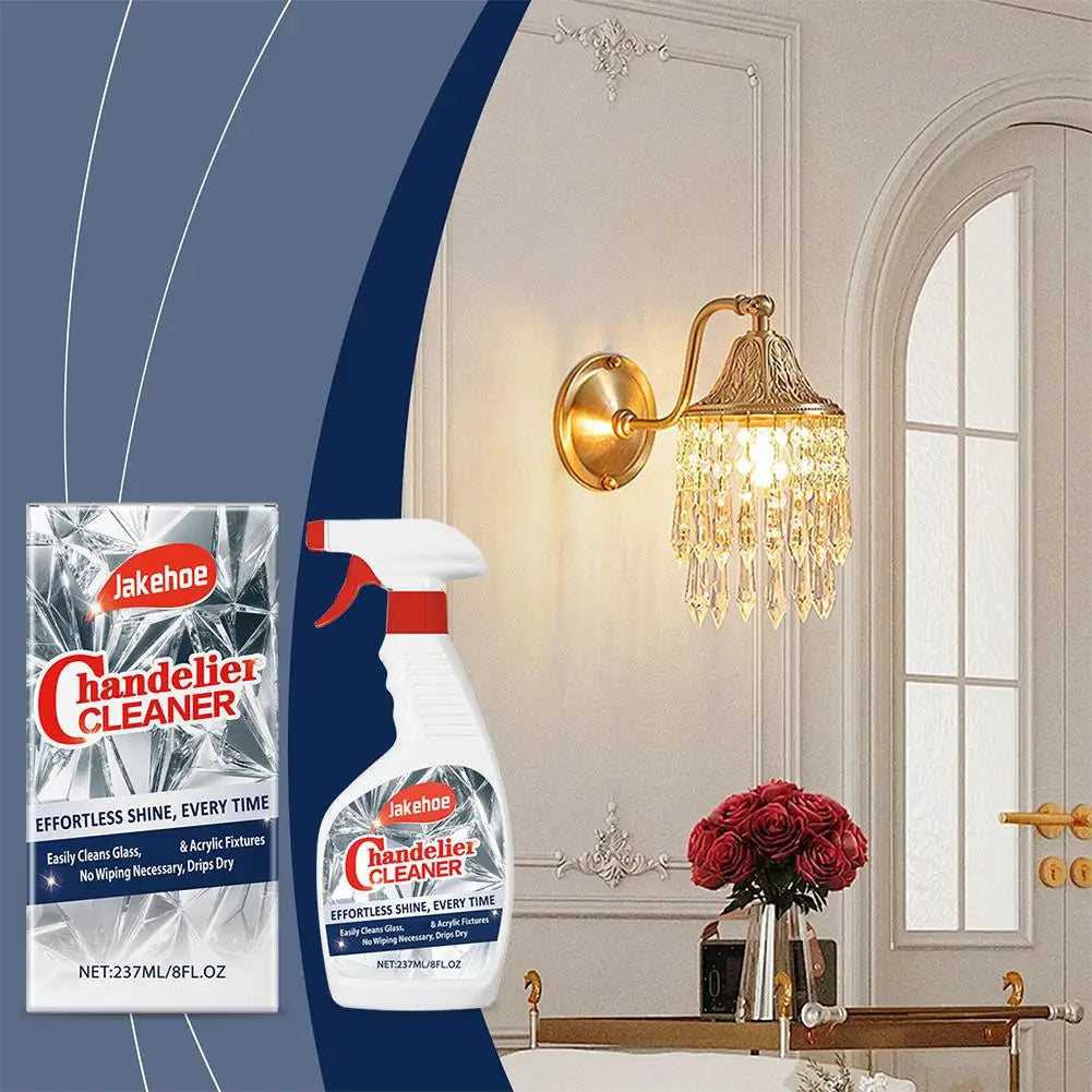 Crystal Chandelier Cleaner Spray 8 oz Streak-Free Formula for Glass Lighting Fixtures Mirrors and Reflective Surfaces Home Care