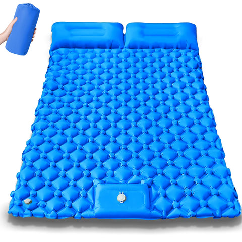 Kieran | Colchón inflable doble extra ancho para camping con inflado rápido | Comodidad espaciosa para aventuras al aire libre