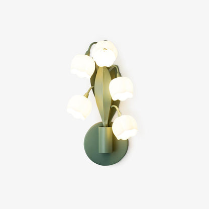 Orchid-Inspired Decorative Sconce with Adjustable Color Lighting for Bedroom Living Room Bathroom Modern Nature Accent Wall Mount Metal Fixt