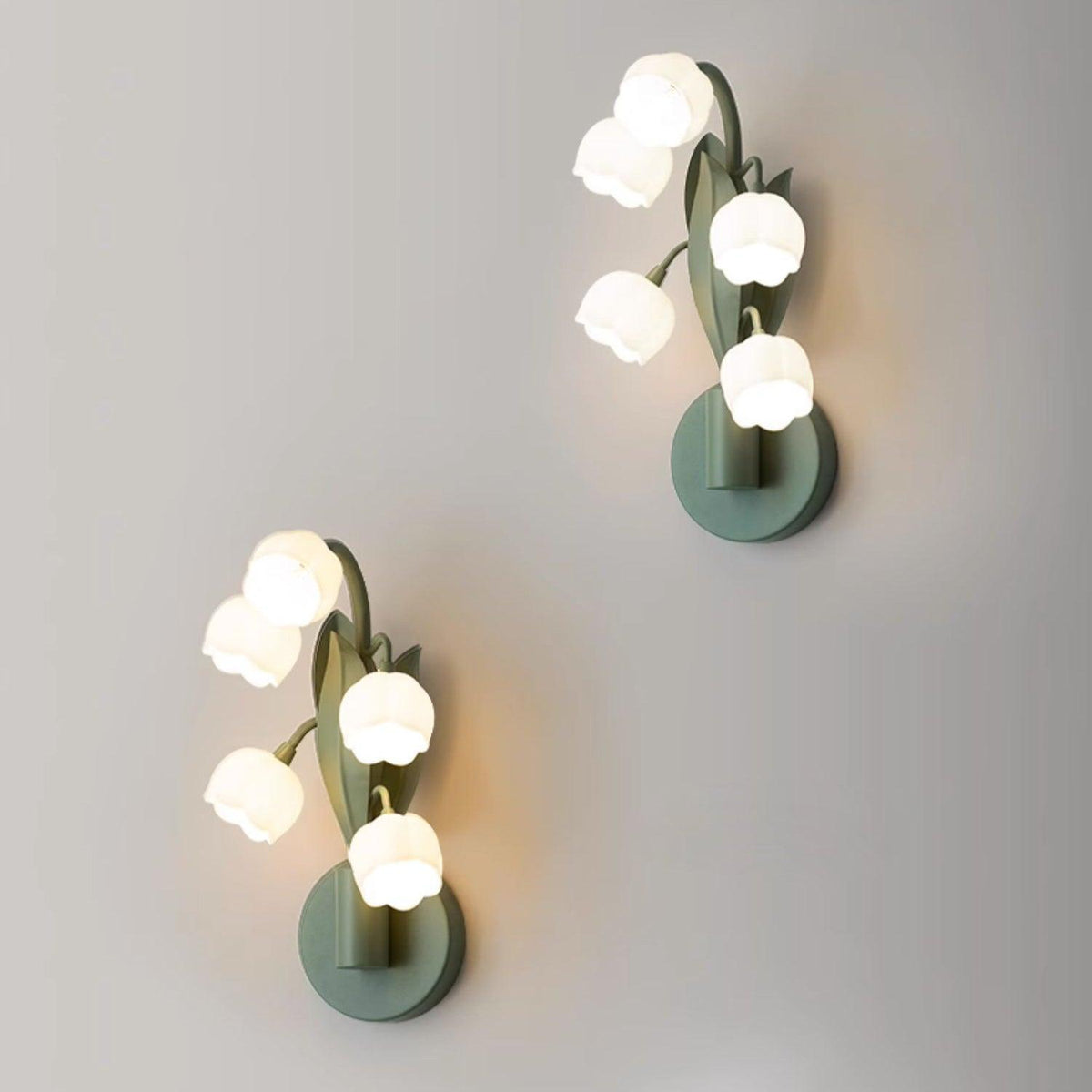 Orchid-Inspired Decorative Sconce with Adjustable Color Lighting for Bedroom Living Room Bathroom Modern Nature Accent Wall Mount Metal Fixt