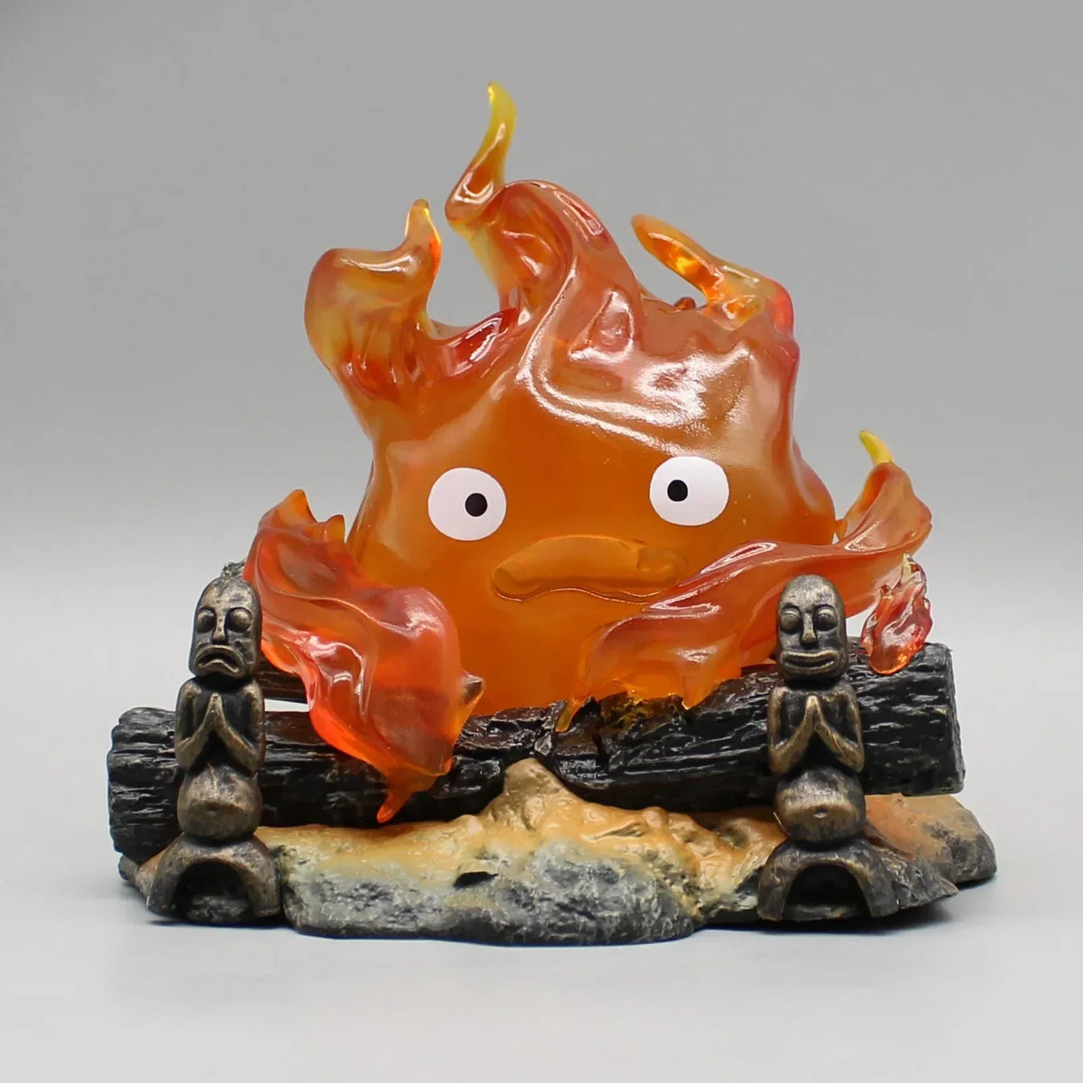Glowing Flame Cartoon Collectible Figure | Glow-in-the-Dark Anime Character Statue for Shelf Display & Home Decor | PVC Figurine Collectible