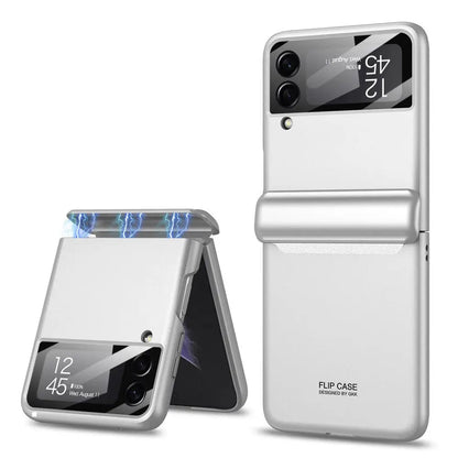 Galaxy Z Flip 4 Heavy-Duty Protective Case – Full-Coverage Shell with Wireless Charging Support & Impact-Resistant Corners for Samsung