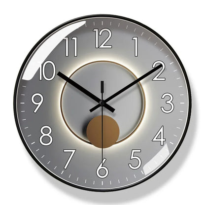 Modern Silent Wall Clock – Non-Ticking Quartz Movement – Sleek Minimalist Design for Living Room, Bedroom & Office Decor