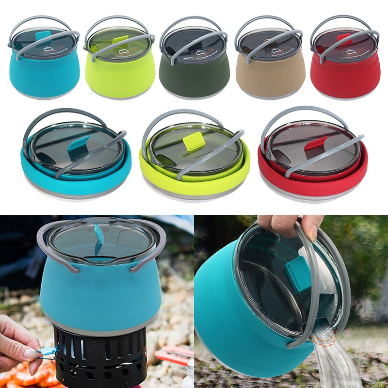 Travel Go | Camping Kettle with Durable Collapsible Design | Lightweight & Versatile for Outdoor Cooking