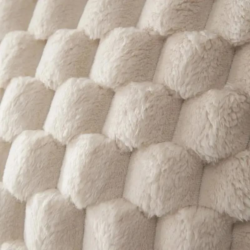 GRIDHAVEN – 3D Textured Pillowcase for Living Room Comfort