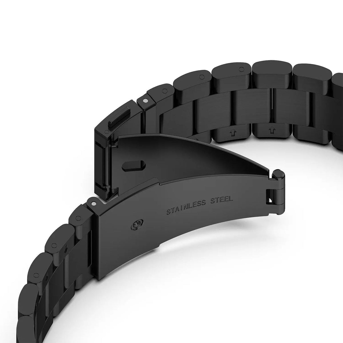 Leather & Steel Smartwatch Strap for Galaxy Watch 5 – Adjustable Wristband in Multiple Finishes