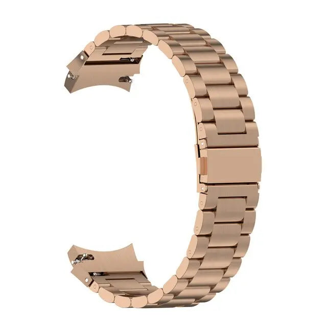 Stainless Steel Watch Band for Samsung Galaxy Watch 4 & 5 – Quick-Release Metal Strap with Adjustable Links, Compatible with 40mm 44mm