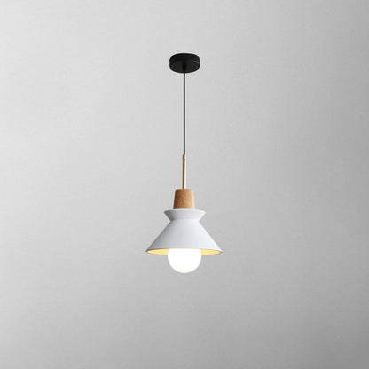 Resin Wood Hanging Light 9 in for Kitchen Island Dining Table Adjustable Ceiling Fixture E26 LED Compatible Scandinavian Modern