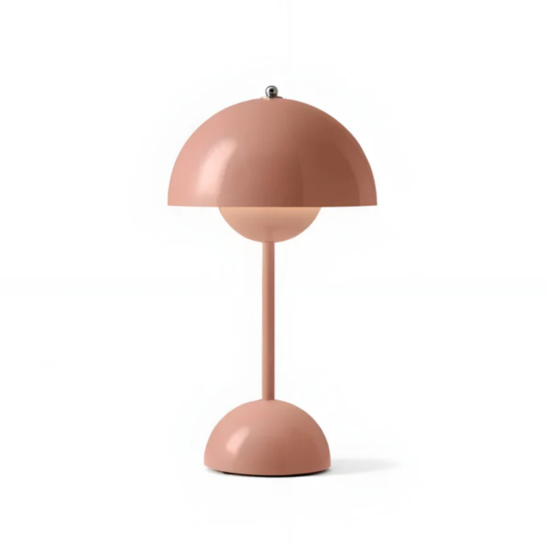 Scandinavian Table Lamp with Wireless Control & Adjustable Brightness | Cordless Design for Stylish Home Ambiance