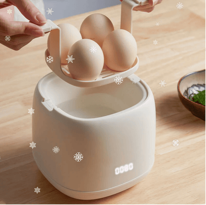 6-Mode Electric Egg Cooker – Automatic Hard Soft Medium Boiled Eggs for Breakfast Meal Prep Quick Kitchen Appliance