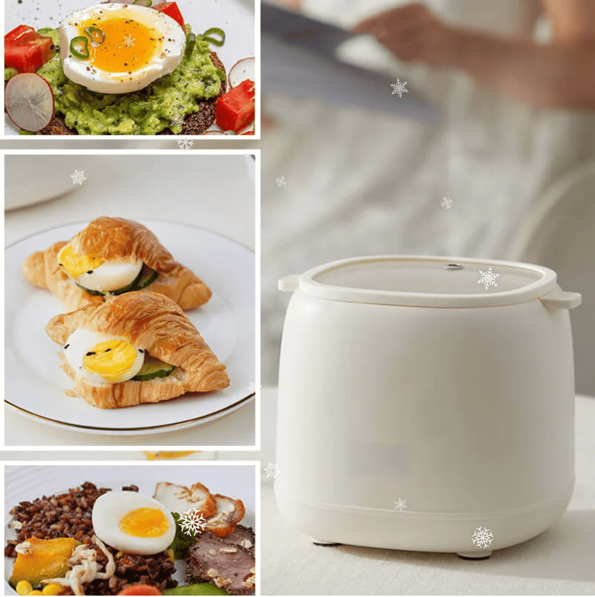 6-Mode Electric Egg Cooker – Automatic Hard Soft Medium Boiled Eggs for Breakfast Meal Prep Quick Kitchen Appliance