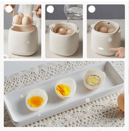 6-Mode Electric Egg Cooker – Automatic Hard Soft Medium Boiled Eggs for Breakfast Meal Prep Quick Kitchen Appliance