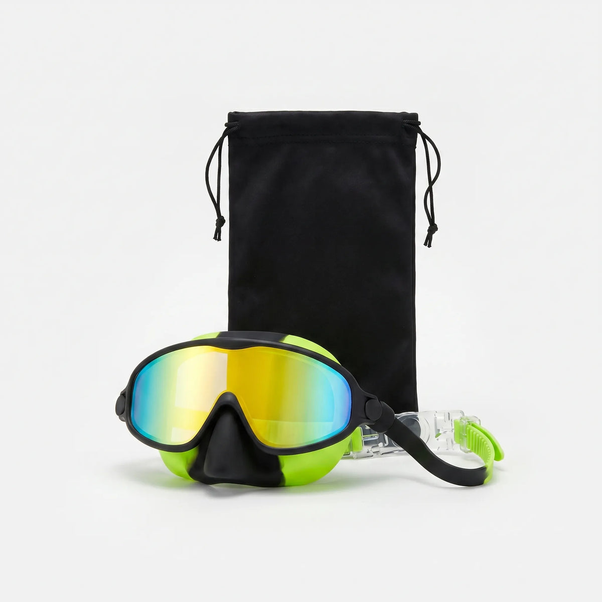 Kids Swimming Goggles with Full Face Coverage & Nose Guard for Learn-to-Swim, Pool Training