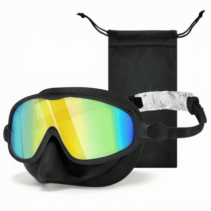 Kids Swimming Goggles with Full Face Coverage & Nose Guard for Learn-to-Swim, Pool Training
