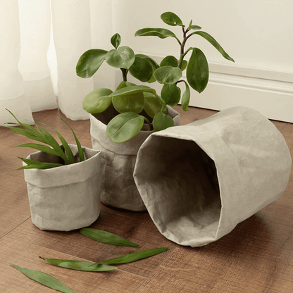 Vintage Fabric Planter Basket